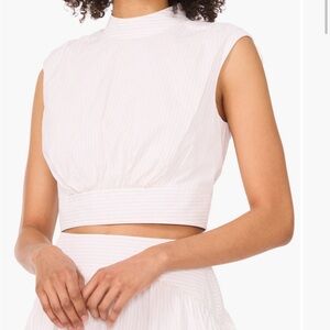 Parker Julianne Pinstripe Crop Top